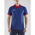 Craft Sport-Polo Pro Control (100% Poliester) granatowo/czerwony Mężczyźni